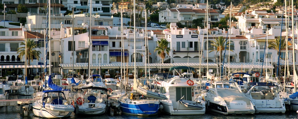 Harbour of Sitges, Costa Garraf, Spain